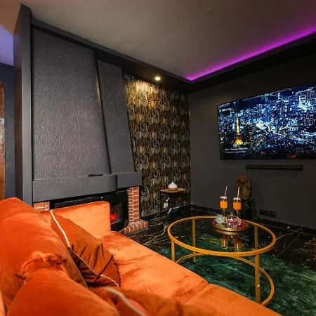 Semesterbostad L Escale Vrai Jacuzzi 130 Jets, Sauna, Lit King Size, Ecran Geant, Netflix Évreux